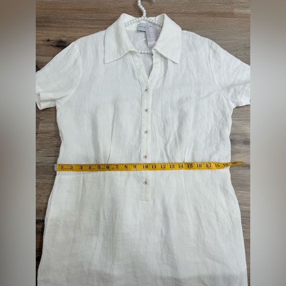 Halsen Casey Linen Shirt Dress size L NWT - Picture 10 of 12